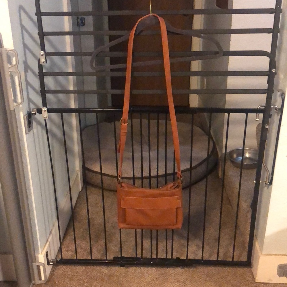 Brown leather purse